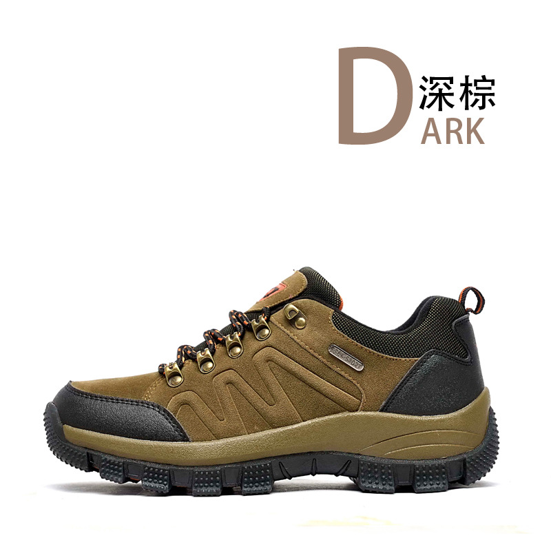 批發新款品牌登山鞋  耐磨防滑系帶戶外登山鞋 外貿時尚徒步鞋男批發・進口・工廠・代買・代購