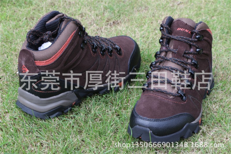 新款品牌 男登山鞋 運動戶外鞋 高幫徒步鞋真皮防水內裡加毛保暖工廠,批發,進口,代購