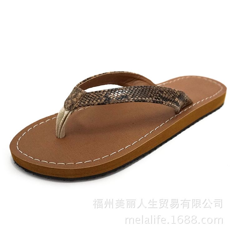 男款休閒涼拖鞋 人字拖 皮革帶扣 高品質拖鞋 舒適防滑 定製款工廠,批發,進口,代購