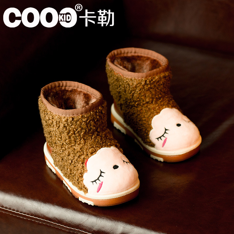2015韓國童鞋可愛卡通羊羊羊羔絨雪靴寶寶棉鞋 批發廠傢直銷批發・進口・工廠・代買・代購