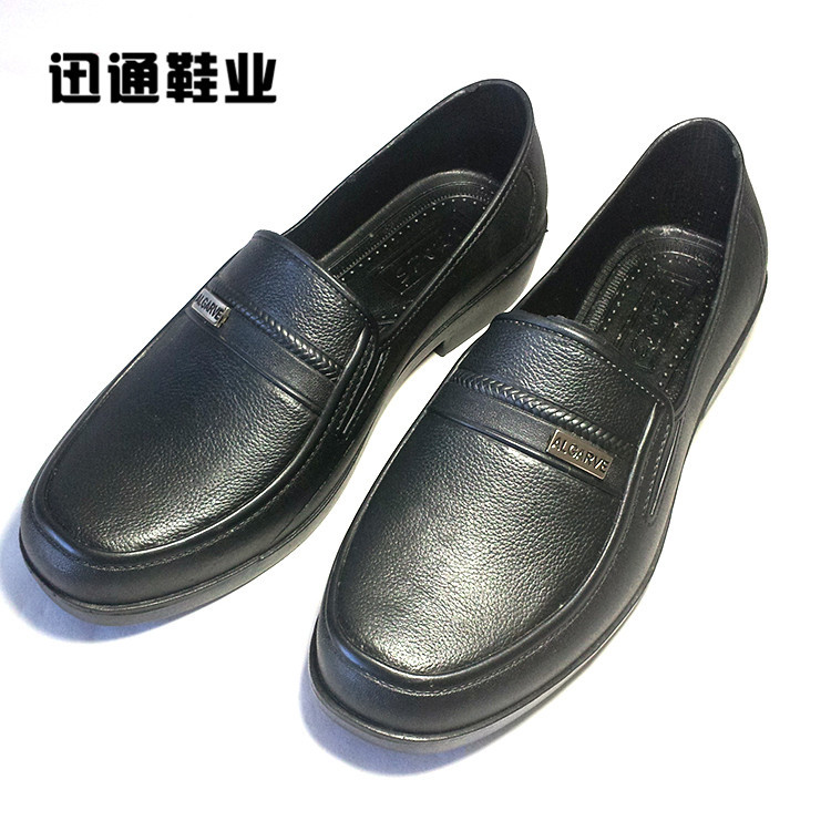 PVC男鞋 2014新款精品仿皮商務防水男鞋 低幫耐磨男鞋批發266*工廠,批發,進口,代購