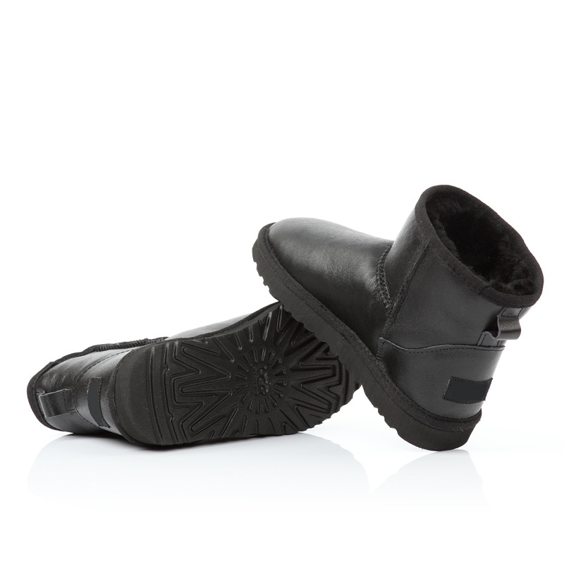 防滑保暖女靴澳洲品質羊皮毛一體低筒5854情侶經典雪靴休閒女鞋批發・進口・工廠・代買・代購