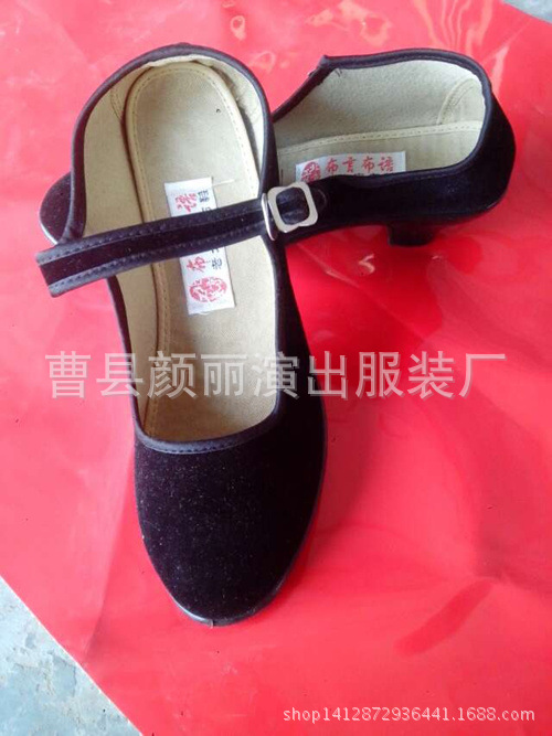 正品老北京黑佈鞋女鞋秋坡跟平底媽媽鞋酒店工作鞋舞蹈禮機鞋新款批發・進口・工廠・代買・代購