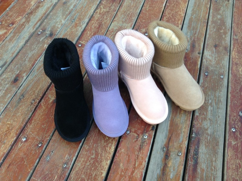 廠傢直銷2015秋冬新款毛線口款兩用穿棉鞋中幫雪靴工廠,批發,進口,代購