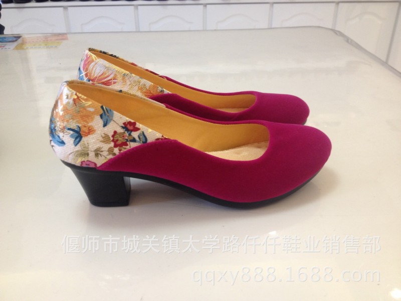 爆款拼色碎花老北京佈鞋酒店工作鞋時裝女鞋廠傢直銷工廠,批發,進口,代購
