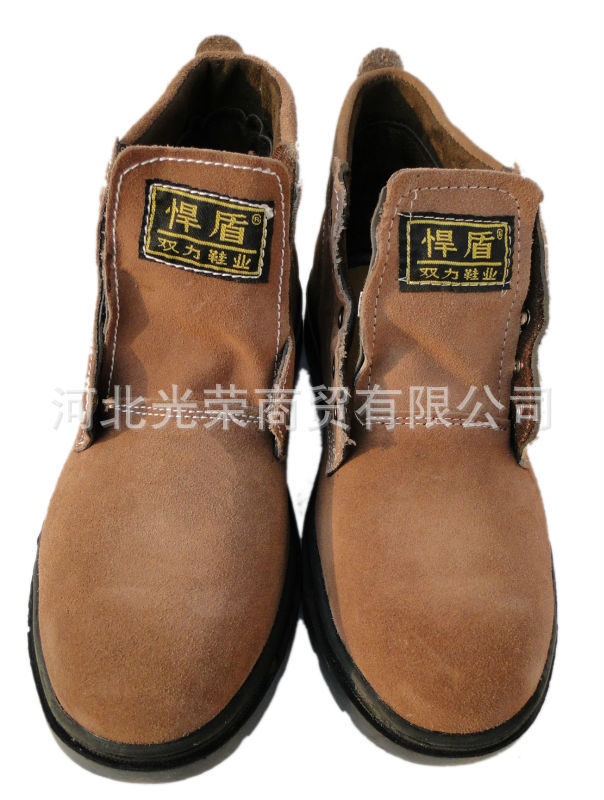 悍盾防砸工作鞋棕色高幫翻毛皮鞋安全工作鞋勞保鞋勞動鞋批發・進口・工廠・代買・代購