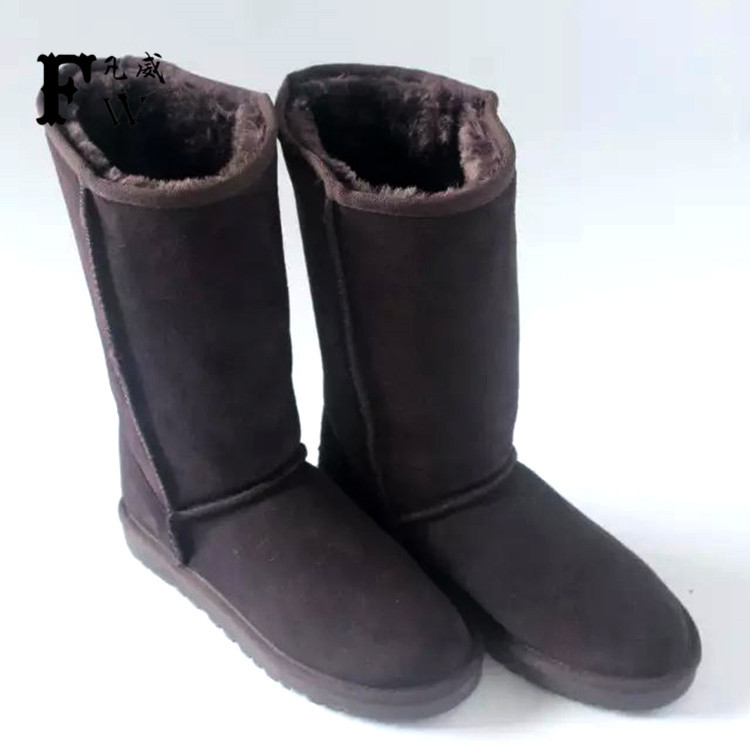 廠傢批發 女高筒雪靴 純色牛筋底棉靴 女款冬季保暖靴 高幫棉靴工廠,批發,進口,代購
