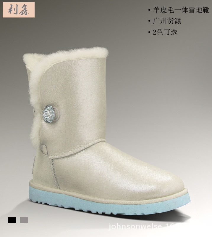 老店品牌1002174款炫彩白色羊皮毛一體名品女款雪靴批發批發・進口・工廠・代買・代購