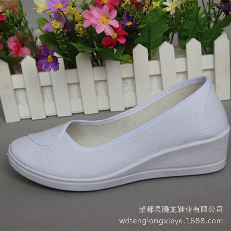 老北京女款佈鞋 工作鞋 護士鞋 美容鞋 白色鞋子 廠傢批發.工廠,批發,進口,代購