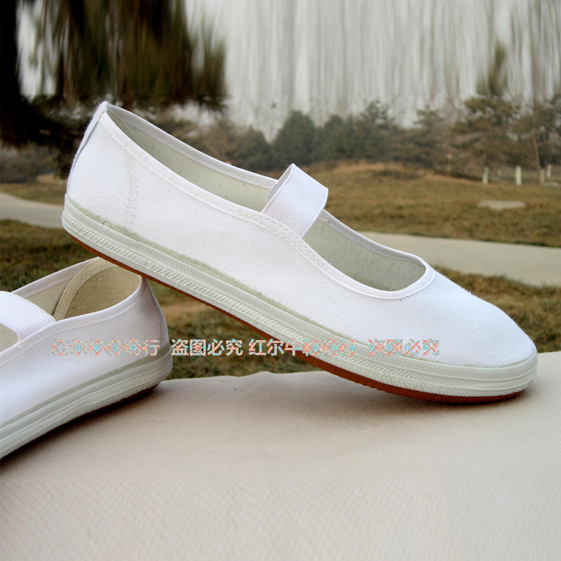 白色舞蹈鞋 工作鞋女平底鞋輕便鞋白膠鞋批發・進口・工廠・代買・代購