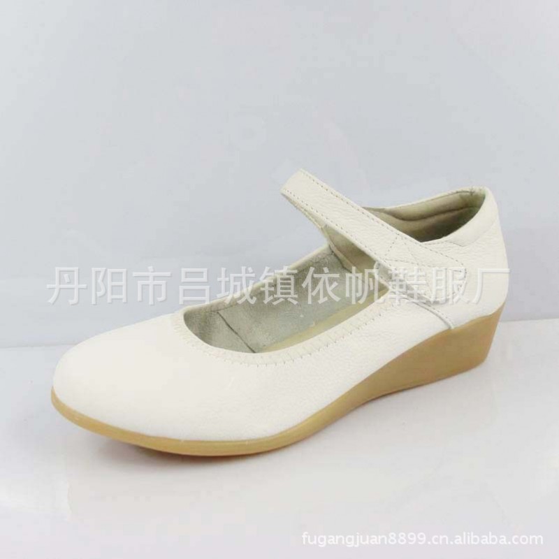 批發供應真皮護士鞋 工作鞋 媽媽鞋孕婦鞋 坡跟33-40碼工廠,批發,進口,代購