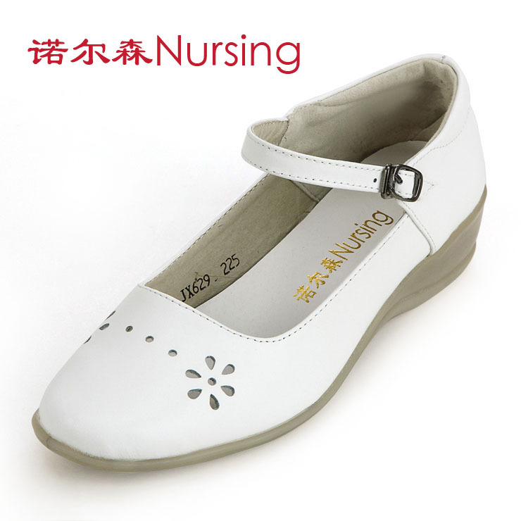 南丁格爾旗下，諾爾森護士鞋629女士夏涼鞋休閒鞋坡跟單鞋真皮鞋工廠,批發,進口,代購