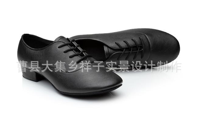 男童拉丁舞鞋男孩拉丁鞋男式成人練功鞋黑軟底真皮亮革摩登舞鞋男批發・進口・工廠・代買・代購