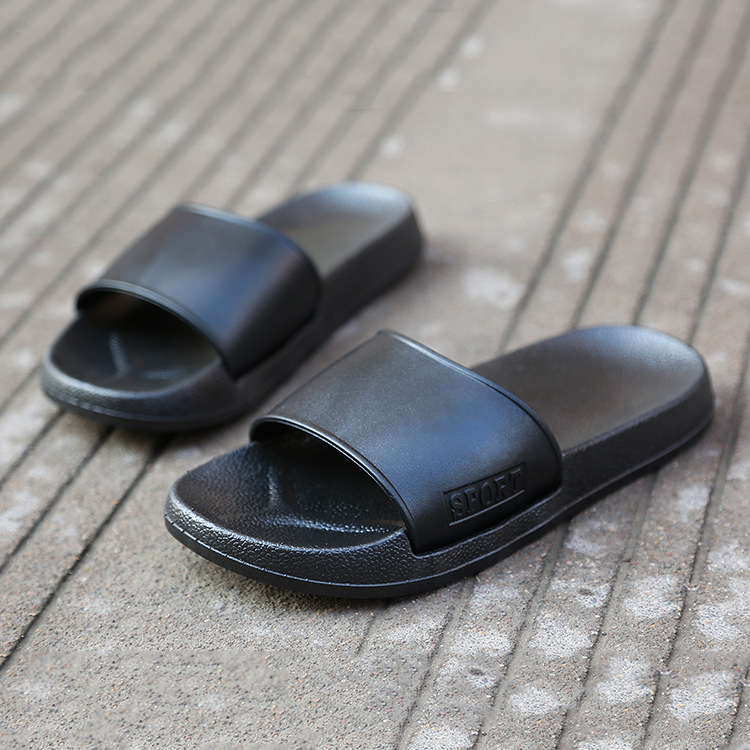 拖鞋夏季時尚潮流黑白系列傢用外穿兩用涼拖日韓版簡約一件代發工廠,批發,進口,代購