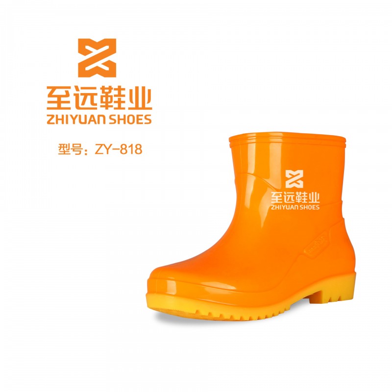 外貿直銷 日韓PVC低跟雨鞋簡約女式雨靴 時尚水鞋純色膠靴現貨工廠,批發,進口,代購