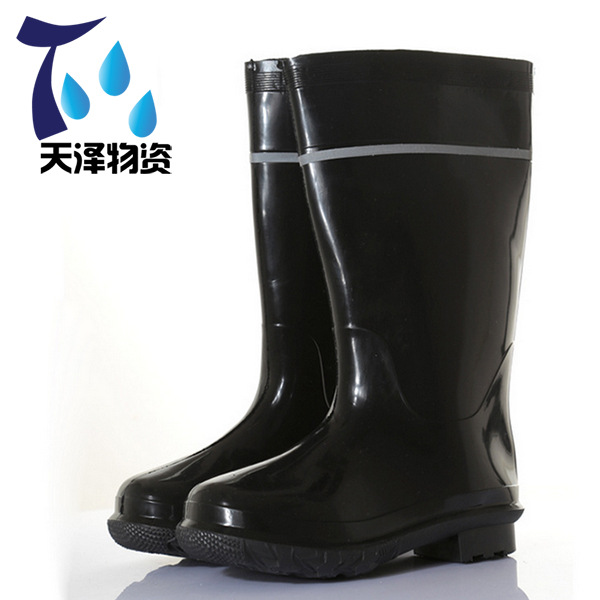 工礦防砸雨鞋勞保鞋pvc水鞋平底輕便高幫雨靴防水男軍靴水靴包郵工廠,批發,進口,代購