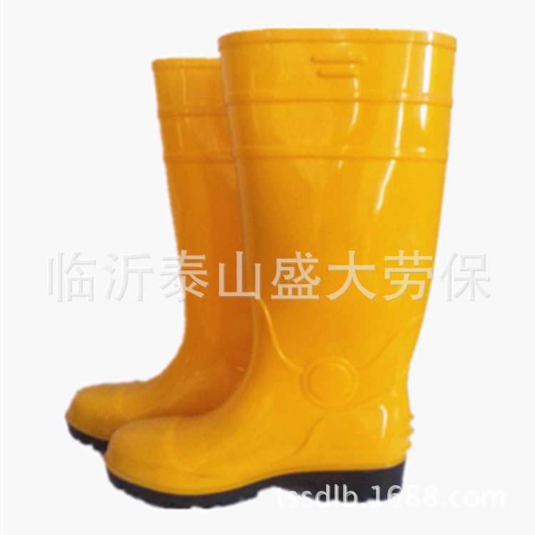 外貿出口定製勞保安全靴 鋼頭鋼底勞保雨靴 PVC橡塑靴 可代理出口批發・進口・工廠・代買・代購