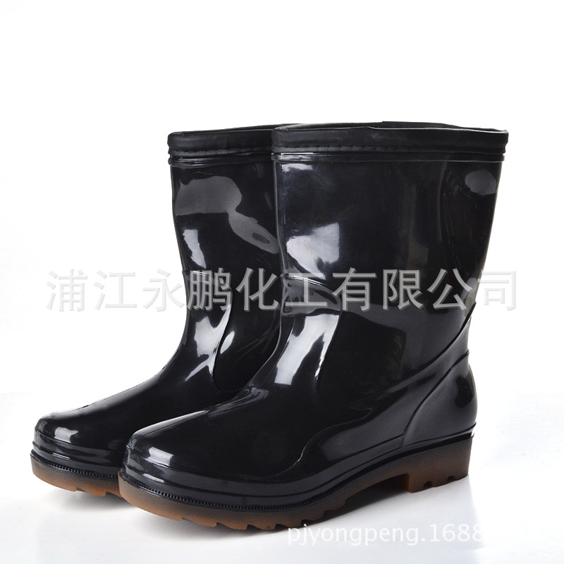 保暖加棉勞保男士短筒低筒雨靴 雨鞋 防滑膠鞋廠傢批發批發・進口・工廠・代買・代購