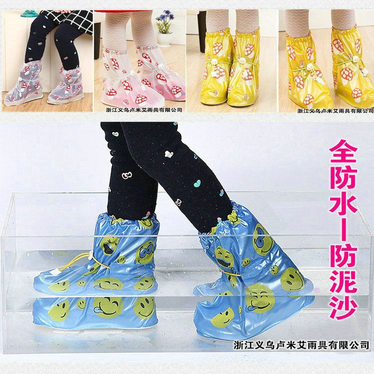 防泥沙鞋套 卡通 兒童  防雨鞋套 防水 雨鞋套 印花 鞋套   雨鞋工廠,批發,進口,代購