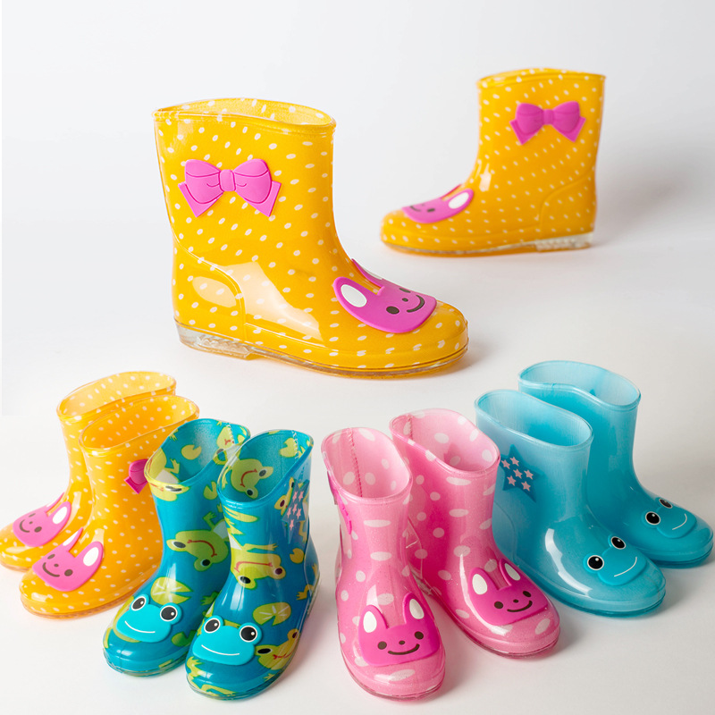 日韓新款兒童雨鞋 男女童水鞋可愛立體環保果凍系單雨靴 批發批發・進口・工廠・代買・代購