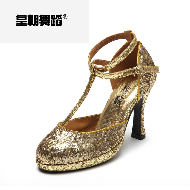 皇朝舞蹈 正品SASAN舞蹈鞋 最新時尚拋光金邊專業女士拉丁鞋9901工廠,批發,進口,代購
