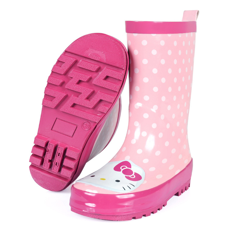 可愛兒童雨鞋雨靴女童橡膠保暖防滑水鞋 韓國時尚雨鞋批發・進口・工廠・代買・代購