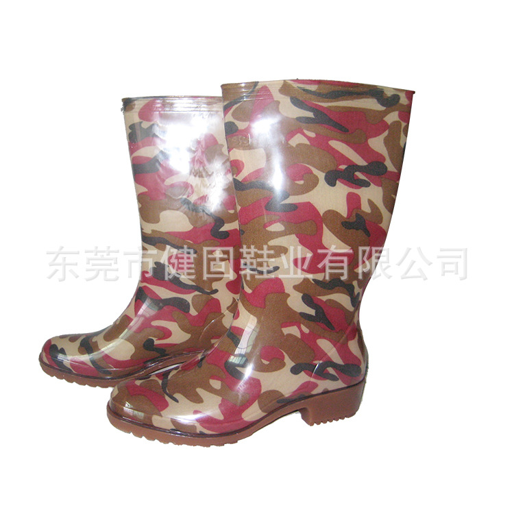 現貨供應女式時裝雨靴多種花色女式高筒雨靴實地拍攝廠傢低價直銷批發・進口・工廠・代買・代購