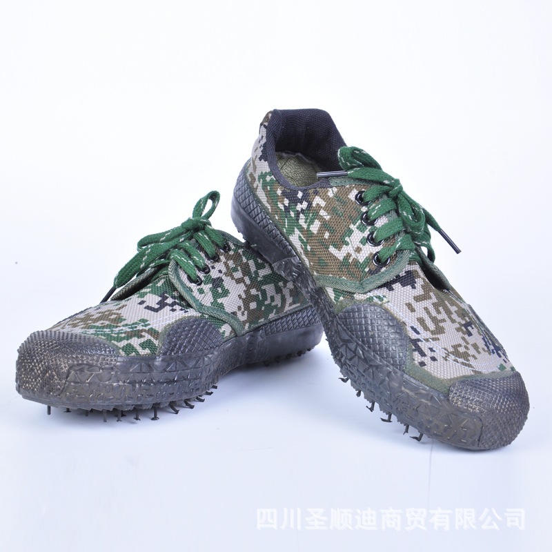 批發迷彩鞋軍訓鞋正品勞保膠鞋軍訓鞋迷彩 解放鞋作戰鞋批發・進口・工廠・代買・代購