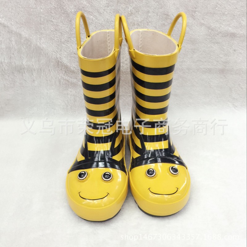 春夏兒童雨鞋蜜蜂雨靴女童兒童防滑水鞋寶寶雨靴小孩時尚膠鞋工廠,批發,進口,代購