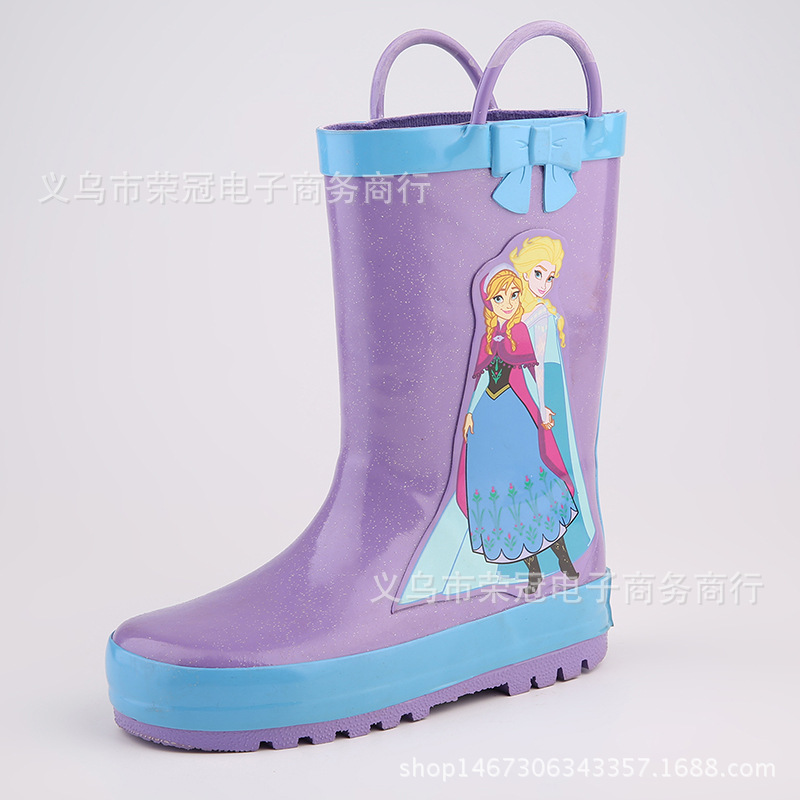 外貿時尚環保橡膠卡通兒童雨鞋女童防滑水鞋寶寶小孩雨靴套鞋加厚批發・進口・工廠・代買・代購