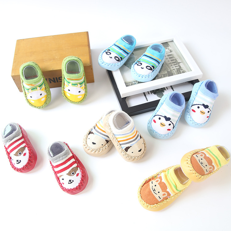 嬰兒鞋男女寶寶鞋0-6-12個月新生兒步前鞋子軟底防掉條紋卡通鞋批發・進口・工廠・代買・代購