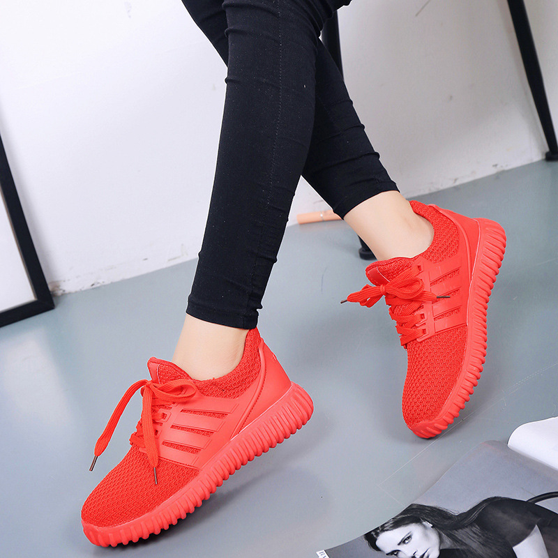 廠傢直銷小紅鞋韓版潮流運動鞋女士單鞋跑步鞋  一件代發批發・進口・工廠・代買・代購