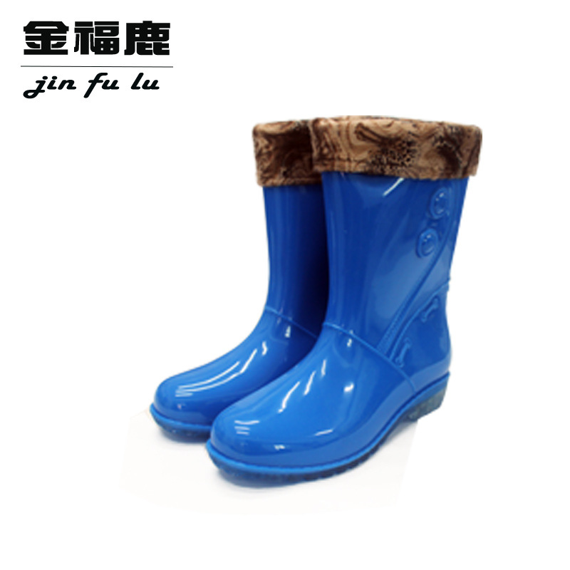 廠傢直銷批發正品新款雨鞋女式中筒雨靴冬季保暖套鞋防滑耐磨膠鞋批發・進口・工廠・代買・代購
