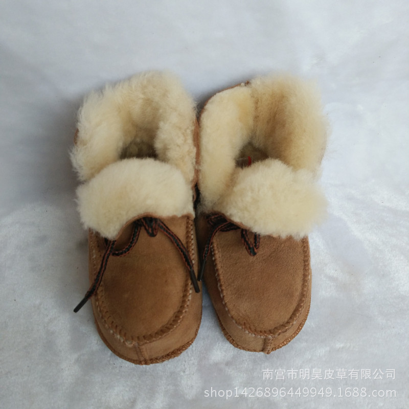 廠傢生產寶寶鞋軟底兒童雪地鞋羊毛皮毛一體嬰兒學步鞋質量保證批發・進口・工廠・代買・代購