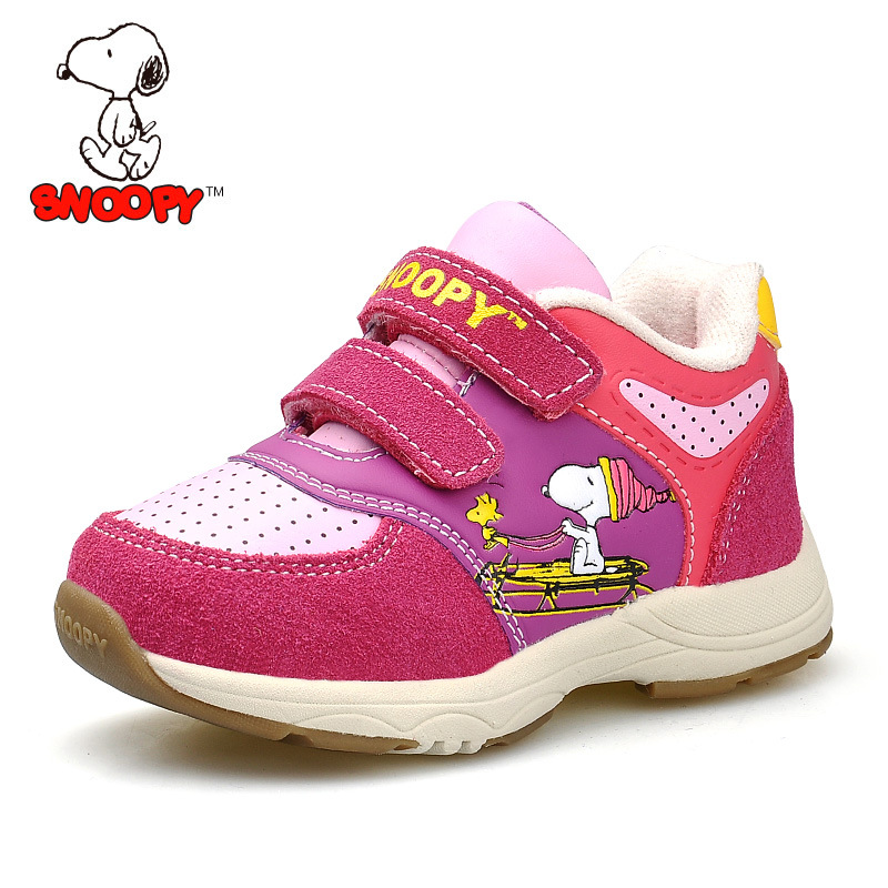 史努比冬款兒童健康機能鞋女童加絨保暖學步鞋軟底寶寶鞋S914132批發・進口・工廠・代買・代購