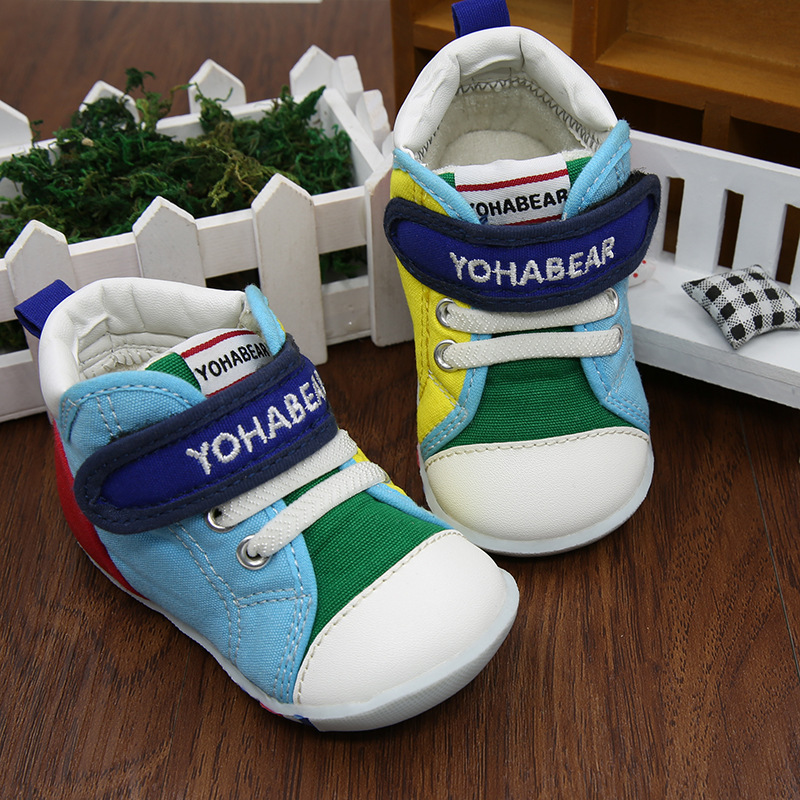 悠哈熊冬季嬰兒鞋帆佈鞋男女童機能鞋寶寶學步鞋嬰兒鞋子一件代發批發・進口・工廠・代買・代購