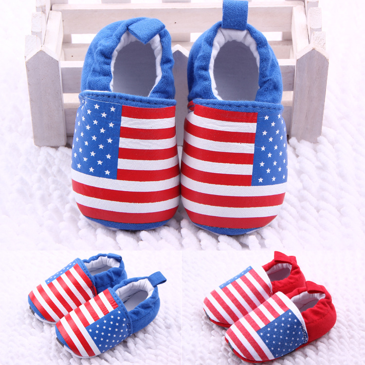 廠傢直銷 國旗版針織佈不掉鞋 嬰兒鞋 寶寶鞋 學步鞋 2213工廠,批發,進口,代購