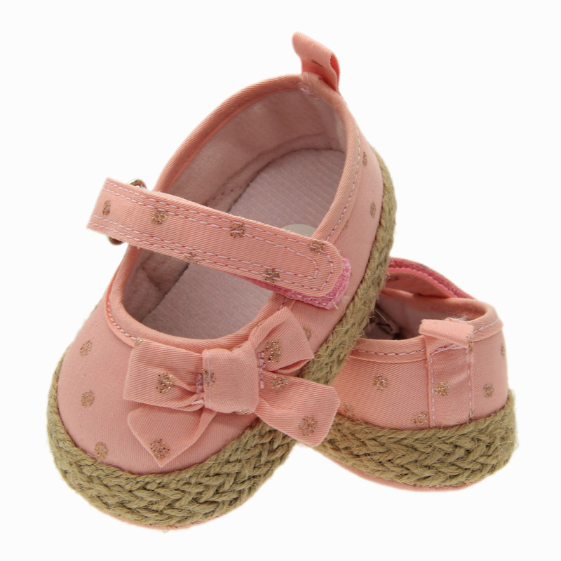 秋季新款純棉蝴蝶結嬰兒鞋0-1歲外貿原單軟底防滑學步鞋 hy325工廠,批發,進口,代購