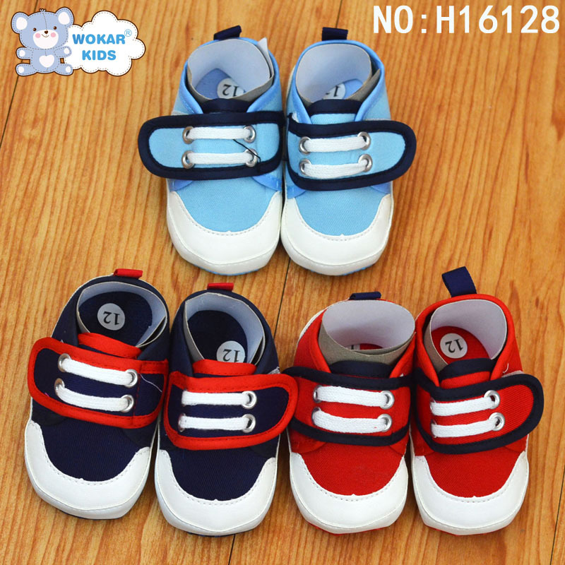 2016新款韓版童鞋爆款寶寶學步鞋 可愛卡通純棉嬰兒鞋軟底不鞋工廠,批發,進口,代購