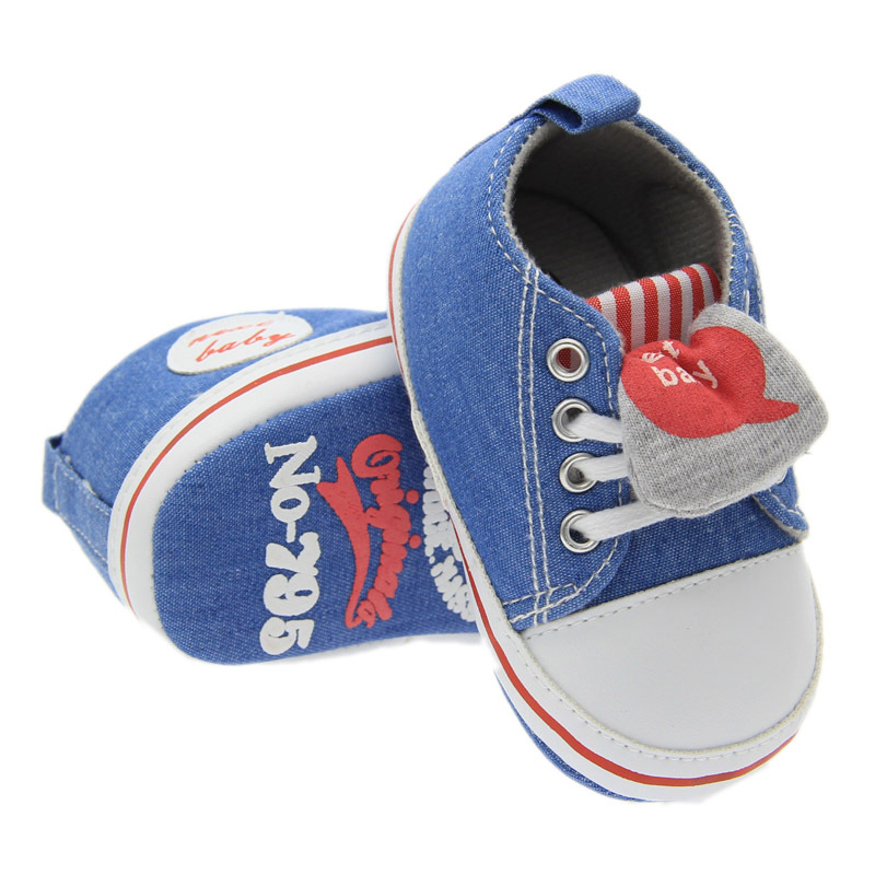 藍色純棉軟底防滑嬰兒鞋外貿原單學步鞋廠傢批發寶寶鞋 dn078工廠,批發,進口,代購