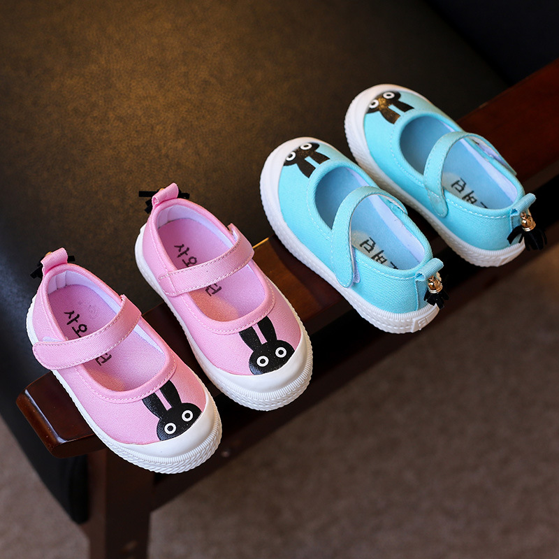 2016秋季新款韓版童鞋0-1歲女童優質棉佈可愛小兔軟底學步鞋批發批發・進口・工廠・代買・代購
