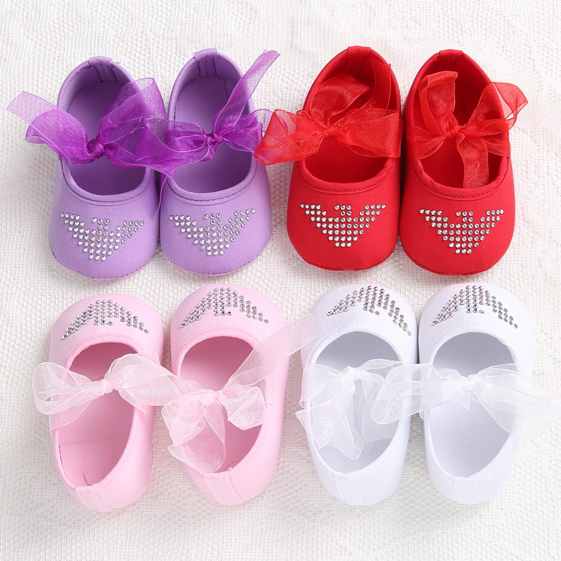 外貿學步鞋0-1歲女寶寶軟底公主系列步前鞋嬰兒鞋工廠,批發,進口,代購