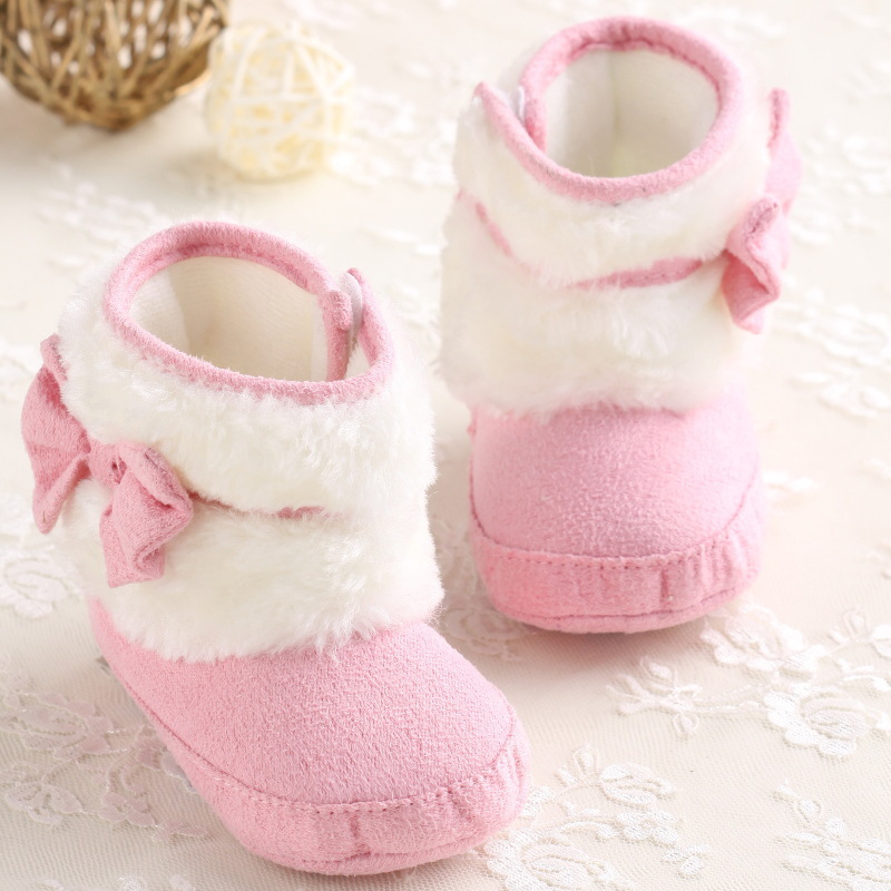 外貿原單魔術貼保暖寶寶棉靴嬰兒鞋棉鞋0-1歲女寶寶baby shoes工廠,批發,進口,代購