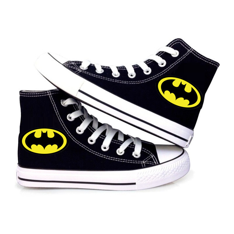 美國隊長盾牌蝙蝠俠帆佈鞋亞馬遜eBay爆款鞋子高幫情侶鞋batman批發・進口・工廠・代買・代購