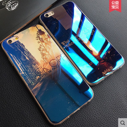 蘋果6s手機殼鐳射藍光星空iphone6plus蘋果5s潮情侶透明全包軟殼工廠,批發,進口,代購
