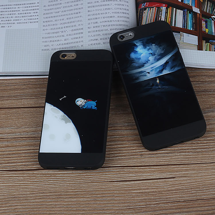 亞克力彩繪蘋果手機殼 iphone6 全包保護套tpu超薄軟膠殼plus工廠,批發,進口,代購