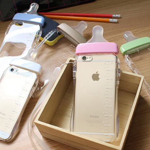 奶嘴iPhone6手機殼 蘋果6plus奶瓶掛繩矽膠保護套 5/5S全包外殼軟工廠,批發,進口,代購