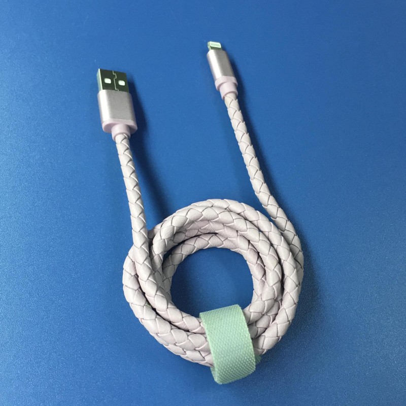 純皮真皮金屬iPhone6蘋果安卓手機數據線禮品定製高端大氣工廠,批發,進口,代購