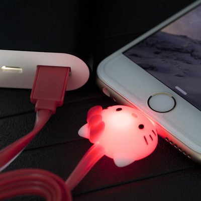 廠銷 獨傢優質 新潮iPhone5數據線 iPhone6卡通發光數據線 充電線工廠,批發,進口,代購