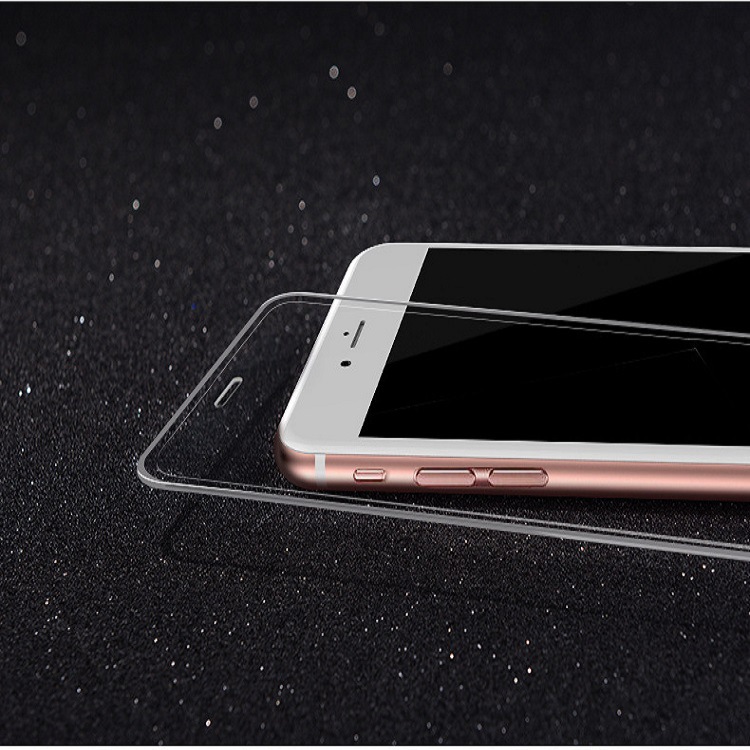 iphone6矽膠軟邊鋼化膜蘋果6plus 3D矽膠塑邊全屏覆蓋透明保護膜工廠,批發,進口,代購